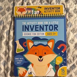 Inventor Activity Book for Kids - Blue and Orange